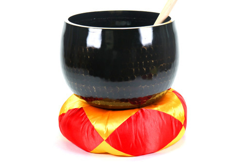 Black A# Note Japanese Style Rin Gong Singing Bowl 11" -15 cents  66000561