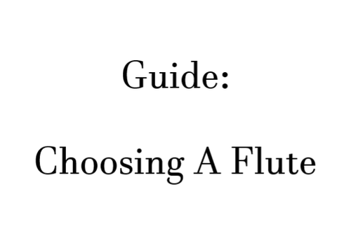 How To Choose A Flute