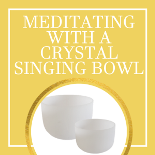 Meditating Simply With A Crystal Bowl